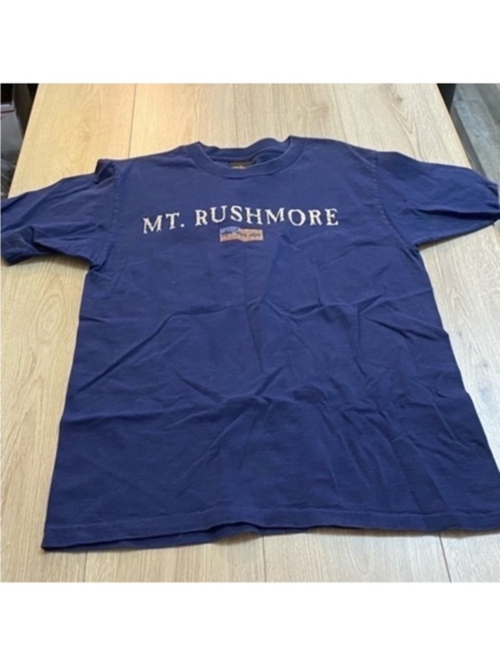 Prairie mountain Mt. Rushmore Navy Short Sleeve Graphic Tee shirt top